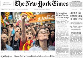 Catalunya protagoniza las portadas de la prensa internacional. Catalunya protagoniza las portadas de la prensa internacional.