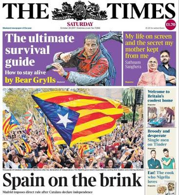 Catalunya protagoniza las portadas de la prensa internacional. Catalunya protagoniza las portadas de la prensa internacional.