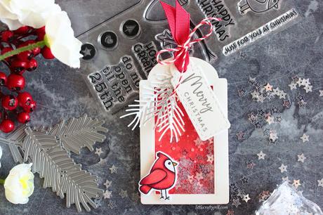 Christmas SHAKER TAG