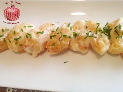 Tempura de langostinos estilo Nobu-Rock Tempura de langostinos estilo Nobu-Rock