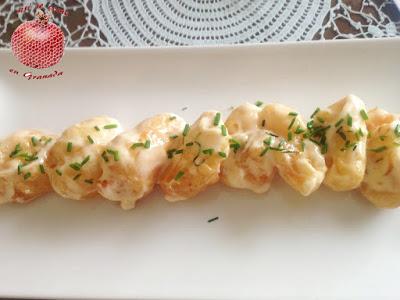 Tempura de langostinos estilo Nobu-Rock Tempura de langostinos estilo Nobu-Rock