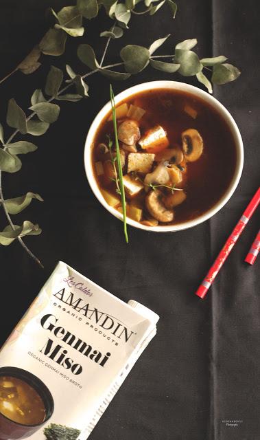 Sopa Miso, receta vegana
