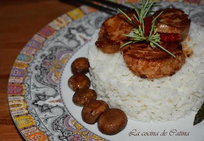 Carne marinada con miso