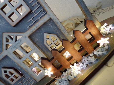 Conjunto casita navideña