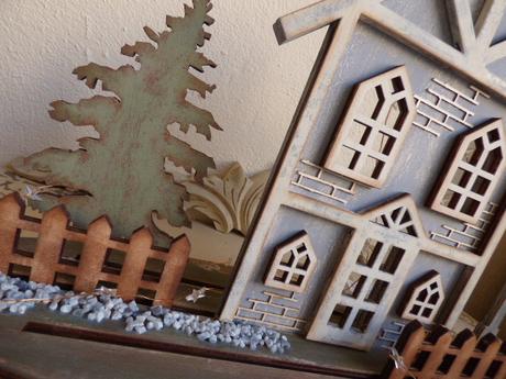 Conjunto casita navideña