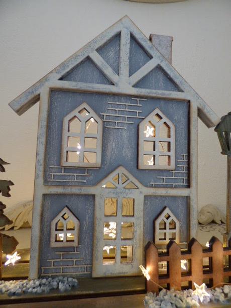 Conjunto casita navideña