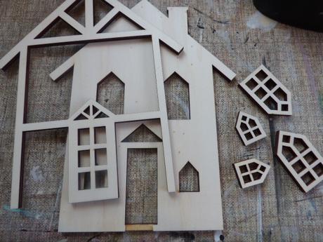 Conjunto casita navideña