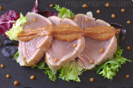 Tataki de atun acevichado