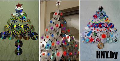 15 Hermosos adornos navideños realizados con cds reciclados