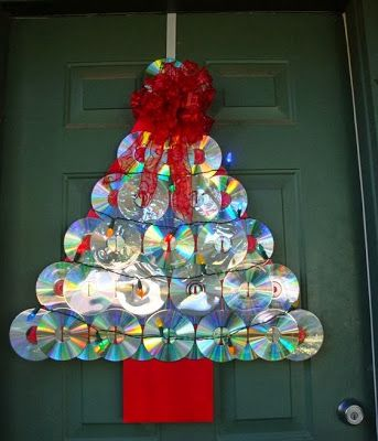 15 Hermosos adornos navideños realizados con cds reciclados 15 Hermosos adornos navideños realizados con cds reciclados