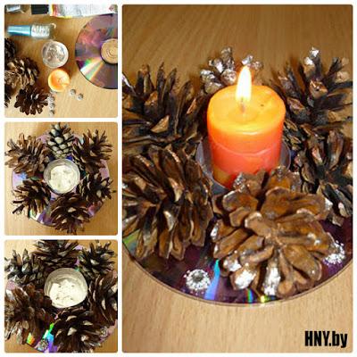 15 Hermosos adornos navideños realizados con cds reciclados 15 Hermosos adornos navideños realizados con cds reciclados