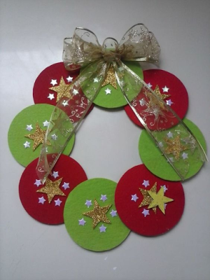 15 Hermosos adornos navideños realizados con cds reciclados 15 Hermosos adornos navideños realizados con cds reciclados