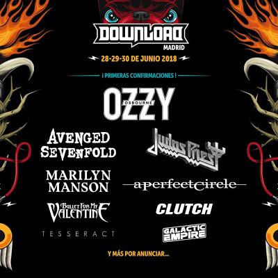Download Festival Madrid 2018: Ozzy Osbourne, Judas Priest, Marilyn Manson, Avenged Sevenfold, A Perfect Circle...