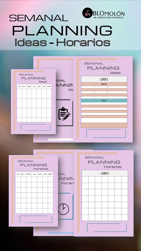 Semanal Planning Ideas-Horarios Gratuitos