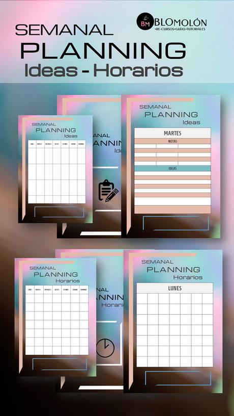 Semanal Planning Ideas-Horarios Gratuitos