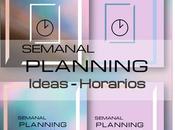 Semanal Planning Ideas-Horarios Gratuitos