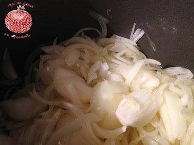 Cebolla caramelizada en olla programable o a presión.