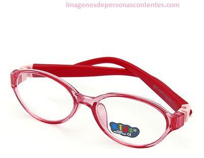 lentes para niña de 3 años rojos