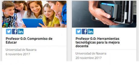 Dos cursos online gratuitos sobre herramientas digitales para docentes Dos cursos online gratuitos sobre herramientas digitales para docentes