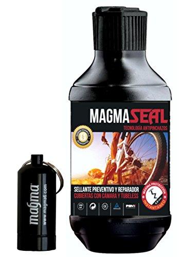 Liquido Antipinchazos MagmaSeal 250ml. Sellante anti pinchazos preventido y reparador. Cubiertas tubeless y con cámara. Incluye pastillero estanco