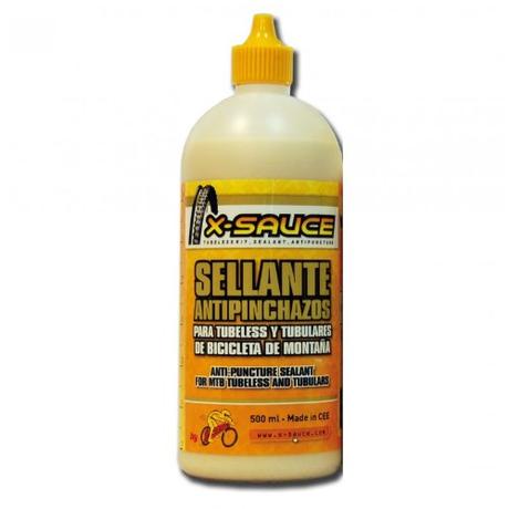 X-Sauce Bicicleta de Montaña Sellante Antipinchazos para Tubeless (MTB), Amarillo, 500ml