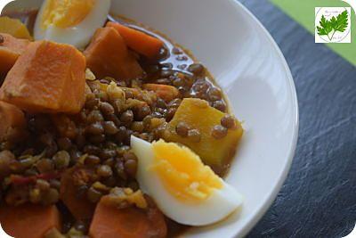 Lentejas de Otoño ( con Calabaza y Boniato )