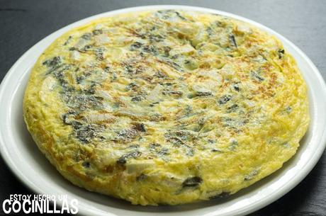 Receta de tortilla de patatas con acelgas Receta de tortilla de patatas con acelgas