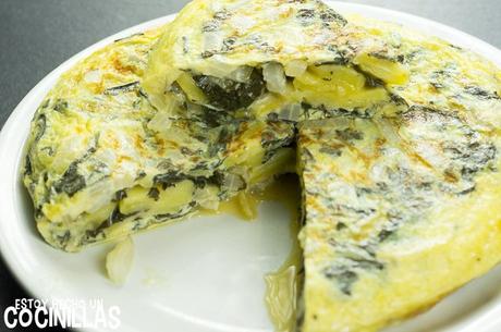 Receta de tortilla de patatas con acelgas Receta de tortilla de patatas con acelgas