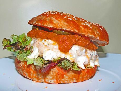 Receta Casera de Hamburguesa de salmón y verduras Receta Casera de Hamburguesa de salmón y verduras