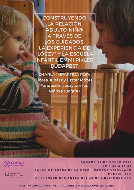 SORTEO!!! 1 plaza para la Charla: Construyendo la relación adulto-niñ@ a través de los cuidados