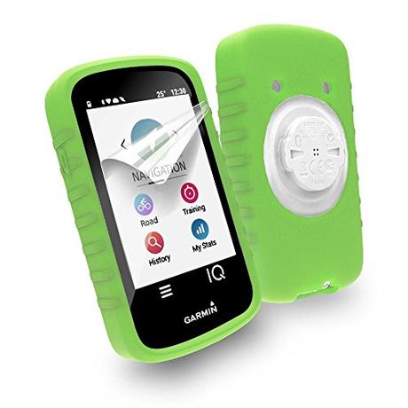 Tuff-Luv Silicone case & screen protection for Garmin Edge 1030 - Green