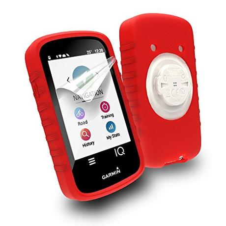 Tuff-Luv Silicone case & screen protection for Garmin Edge 1030 - Red