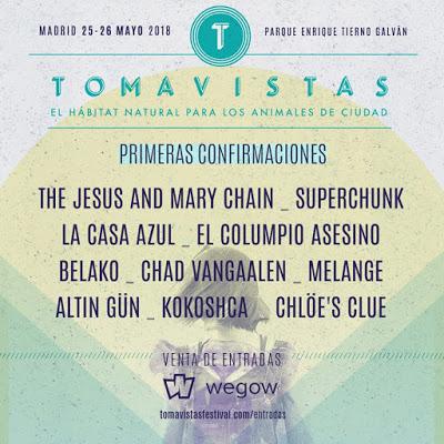 Festival Tomavistas 2018: The Jesus and Mary Chain, Superchunk, La Casa Azul, El Columpio Asesino, Belako...