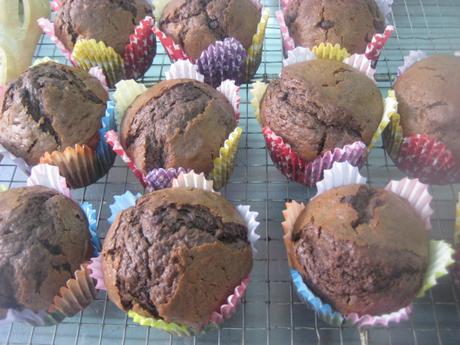 MUFFINS CON MUCHO CHOCOLATE