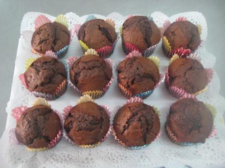 MUFFINS CON MUCHO CHOCOLATE