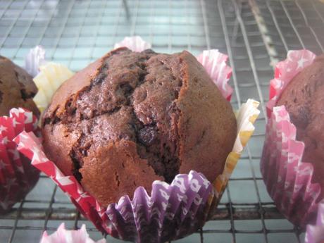 MUFFINS CON MUCHO CHOCOLATE