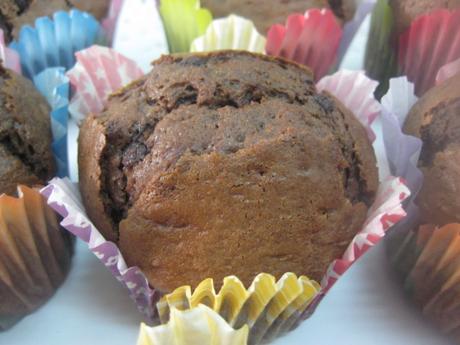 MUFFINS CON MUCHO CHOCOLATE
