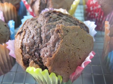 MUFFINS CON MUCHO CHOCOLATE