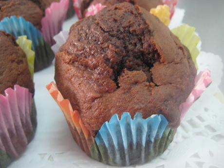 MUFFINS CON MUCHO CHOCOLATE