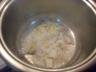 CREMA DE CALABAZA, PATATA Y PUERROS