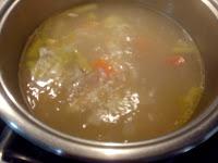 CREMA DE CALABAZA, PATATA Y PUERROS