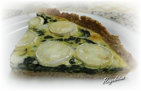 QUICHE DE ESPINACAS Y QUESO DE CABRA