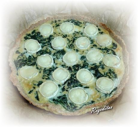 QUICHE DE ESPINACAS Y QUESO DE CABRA