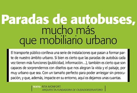 ciudad sostenible: +S Tendencias _ Paradas de autobuses, mucho más que mobiliario urbano