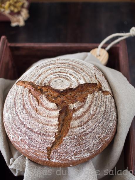 Pan con harina de castañas