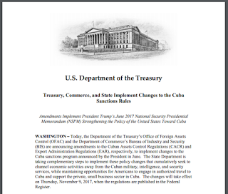 Las nuevas restricciones de EE.UU. vs Cuba en viajes y comercio