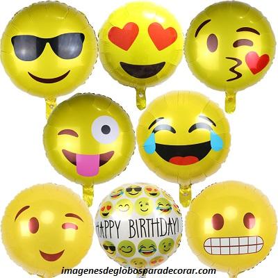 emoticones de globos de cumpleaños fiesta