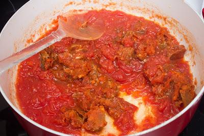 Pasta con sobrasada y miel