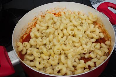 Pasta con sobrasada y miel Pasta con sobrasada y miel