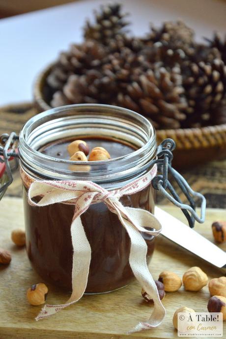 Crema de Chocolate y Avellanas Casera { Nutella o Nocilla }